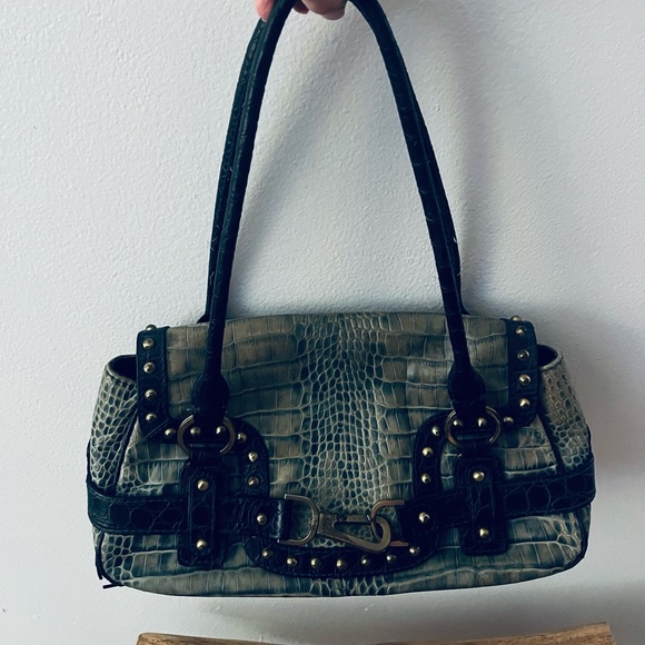 Rafe nyc handbag. Turquoise and navy alligator skin - Picture 5 of 10